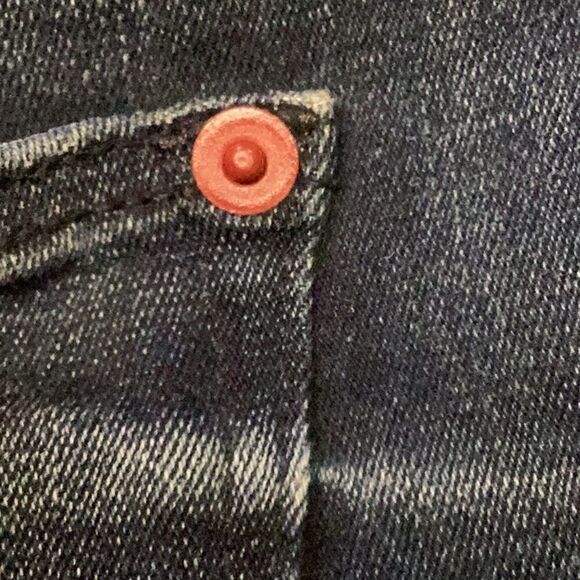 Spanx Medium Blue Wash Size 28 Women 5 Pocket Stretch Denim Straight Leg Jeans - Picture 5 of 12